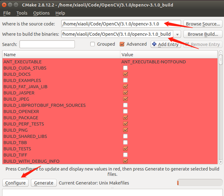cmake UI